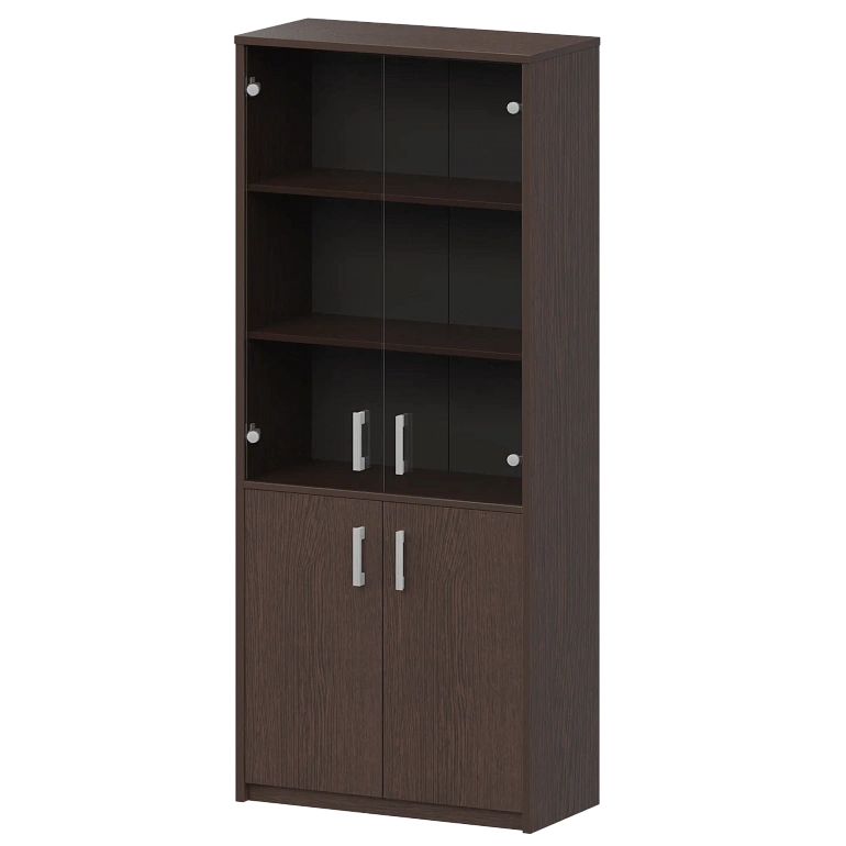 шкаф комбинированный с тонированным стеклом protech а-310/а-стл310тон дуб венге фото