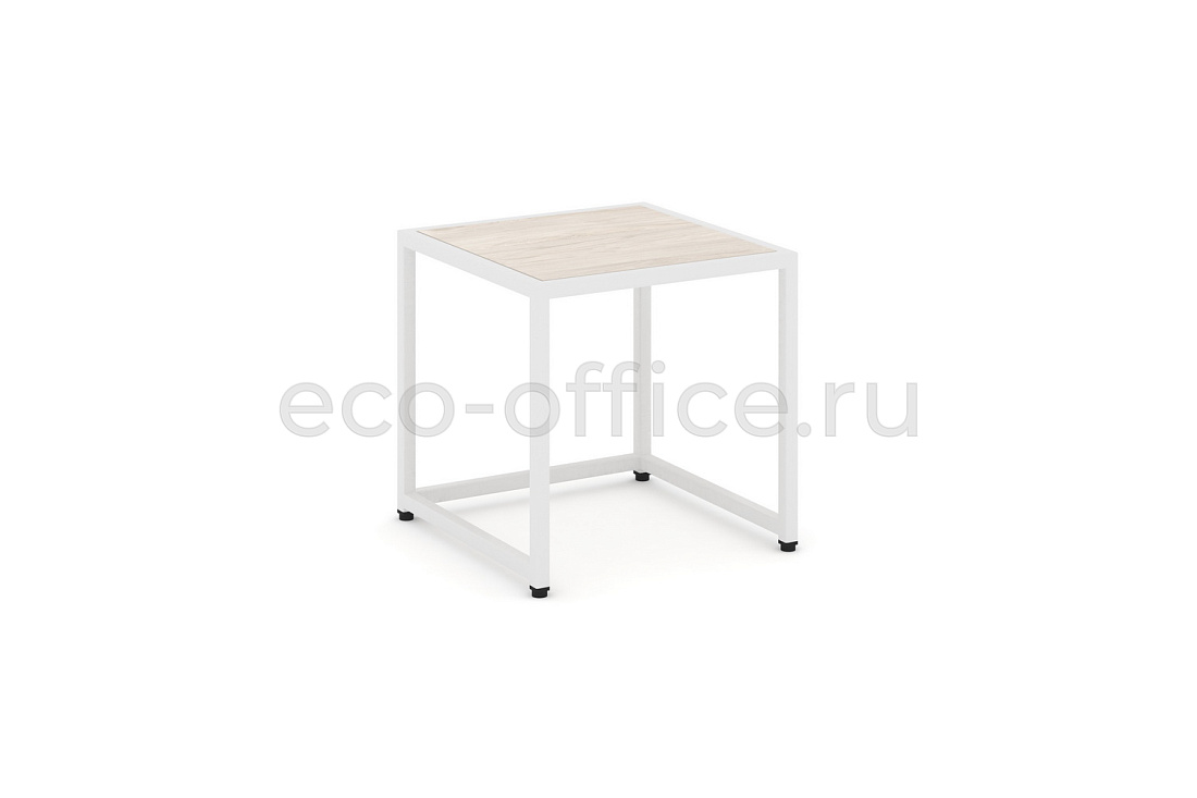 Стол журнальный LOFT VR.L-SJK-40 Денвер Светлый / Белый металл купить в Москве