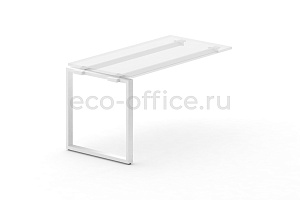 Металлокаркас на O-образной опоре 60x30 для наборного элемента 1000*720 Белый металл фото