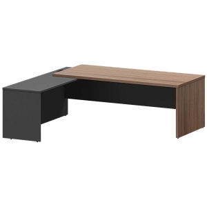 Стол руководителя левый Protech KZP-22L Темный шимо/Графит фото