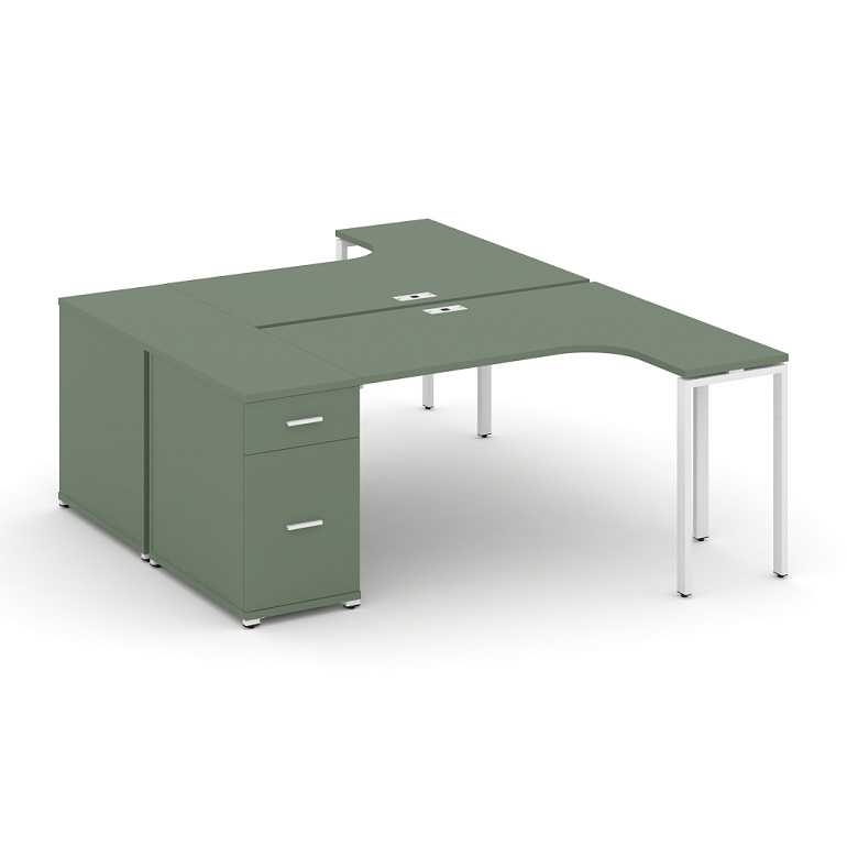 рабочая станция concept cn.dsa-404 w кобо/металл белый фото