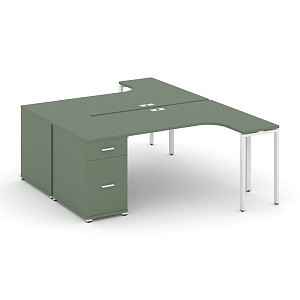 Рабочая станция CONCEPT CN.DSA-403 W Кобо/Металл Белый фото