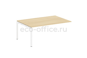 Проходной наборный элемент переговорного стола METAL SYSTEM QUATTRO 5x5 50БП.ППРГ-5 Акация Лорка / Белый металл фото