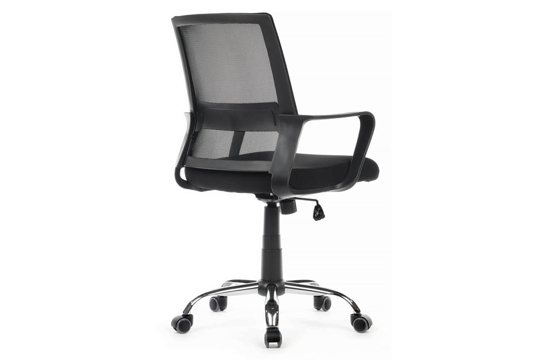кресло rv chair mint 1029mb чёрная сетка / чёрная ткань фото