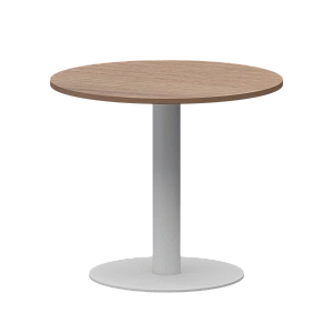 Стол круглый Protech АМ-Д90 Орех/Белый фото