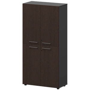 Шкаф высокий закрытый Protech СМШ48.2.28F Дуб венге/Графит фото