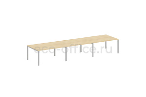 Стол переговорный (3 столешницы) METAL SYSTEM STYLE БП.ПРГ-3.4 Акация Лорка / Серый металл фото