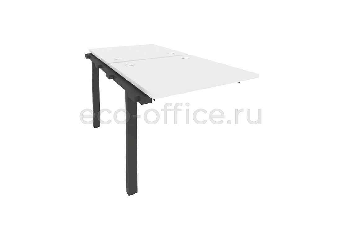 Наборный элемент рабочей станции на П-образном м/к ONIX O.M-2.NRS-0.8 Белый Бриллиант / Антрацит металл   стоимость