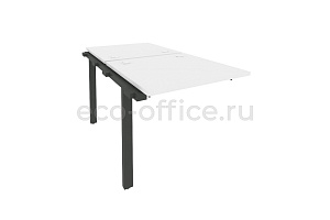 Наборный элемент рабочей станции на П-образном м/к ONIX O.M-2.NRS-0.8 Белый Бриллиант / Антрацит металл фото