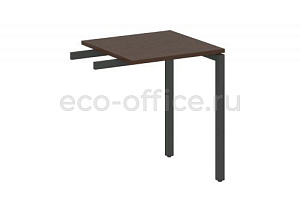 Приставной элемент на П-образном м/к METAL SYSTEM QUATTRO 4x4 40БП.ПР-1 Венге Цаво / Антрацит металл фото