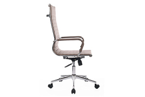 Кресло руководителя RV Chair HUGO 6002-1SE Коричневая экокожа фото