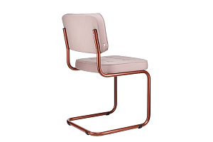 Конференц-кресло ECO-CHAIR COLOMBO Comfort CLM-05 Розовый велюр / Терракот металл фото