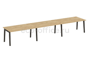 Стол переговорный (3 столешницы) ONIX WOOD OW.PRG-3.4 Тиквуд Светлый / Дуб Тёмный фото