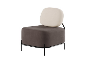 Диван одноместный ДЖАЙВ JVE-1 Микровельвет Velvet Lux 58 / Velvet Lux 100 фото