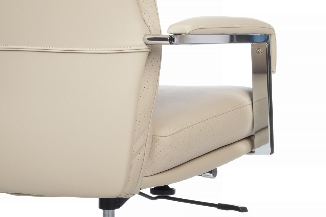 кресло руководителя rv chair leon a916-1 кремовая экокожа фото