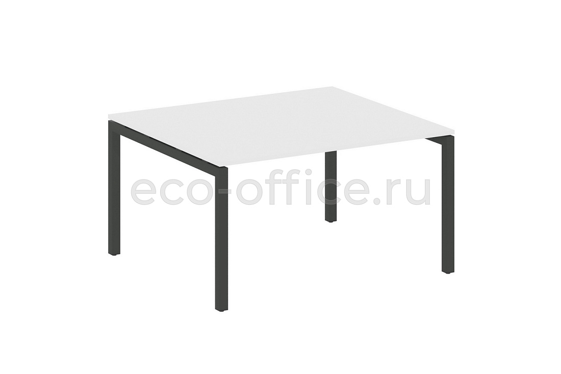 Стол переговорный (1 столешница) METAL SYSTEM QUATTRO 5x5 50БП.ПРГ-1.3 Белый / Антрацит металл  стоимость