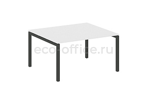 Стол переговорный (1 столешница) METAL SYSTEM QUATTRO 5x5 50БП.ПРГ-1.3 Белый / Антрацит металл фото