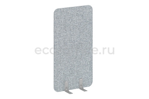 Перегородка на опорах с фетровыми подпятниками R-LINE SOFT AP.F-80-150 Рогожка Romeo 01 / Серый металл фото