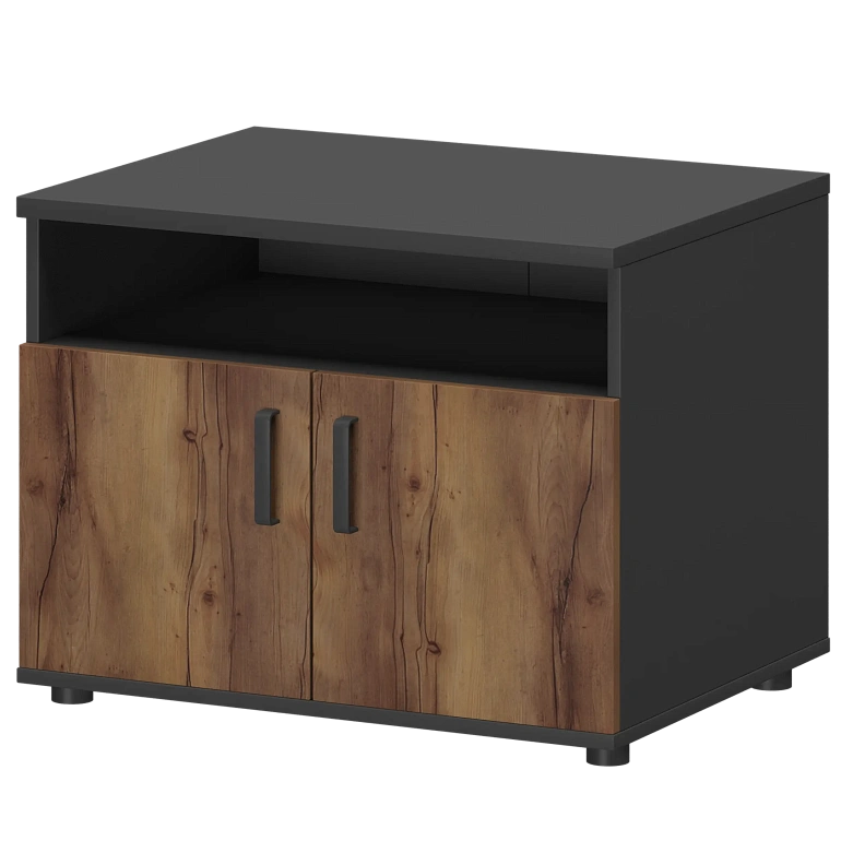 тумба для оргтехники protech смт-2дн тип1 графит/таксония фото