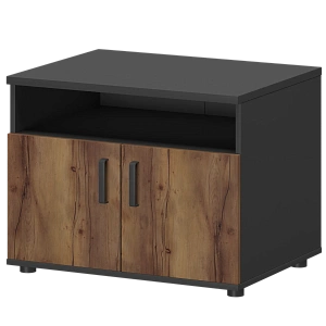 Тумба для оргтехники Protech СМТ-2ДН Тип1 Графит/Таксония фото