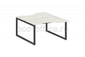 Рабочая станция криволинейная METAL SYSTEM QUATTRO 5x5 50БО.РАС-СА-2.2 Дуб Наварра / Антрацит металл фото