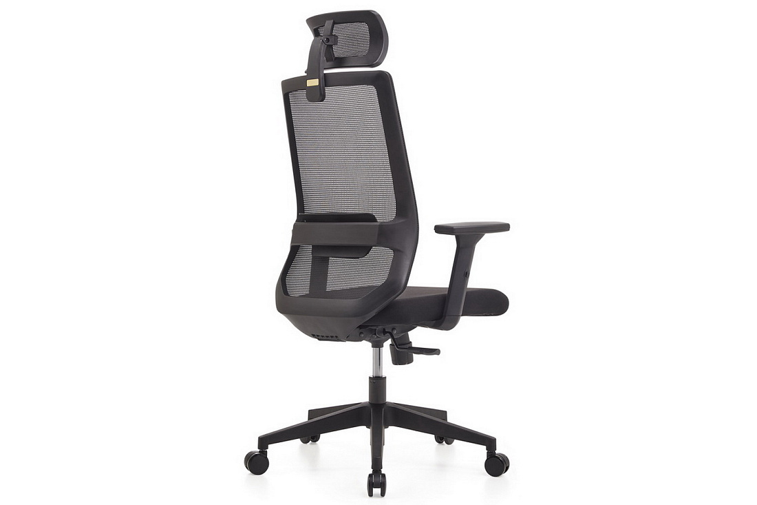 кресло rv chair lid 853a-dp3d чёрная сетка / чёрная ткань фото