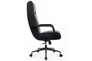 Кресло руководителя RV Chair OTTO CM-P001AS Чёрная экокожа фото