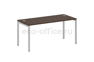 Стол письменный METAL SYSTEM QUATTRO 4x4 40БП.СП-4 Венге Цаво / Серый металл фото
