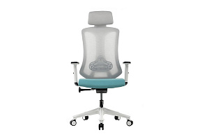 Кресло офисное RCH AW2101 Бирюзовая ткань / Серая сетка фото