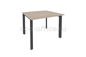 Стол переговорный (1 столешница) ONIX O.MP-PRG-1.1 Дуб Аттик / Антрацит металл фото