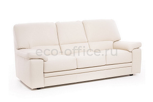 Трёхместный диван ELLA 3 Ivory 22042 Бежевая кожа фото
