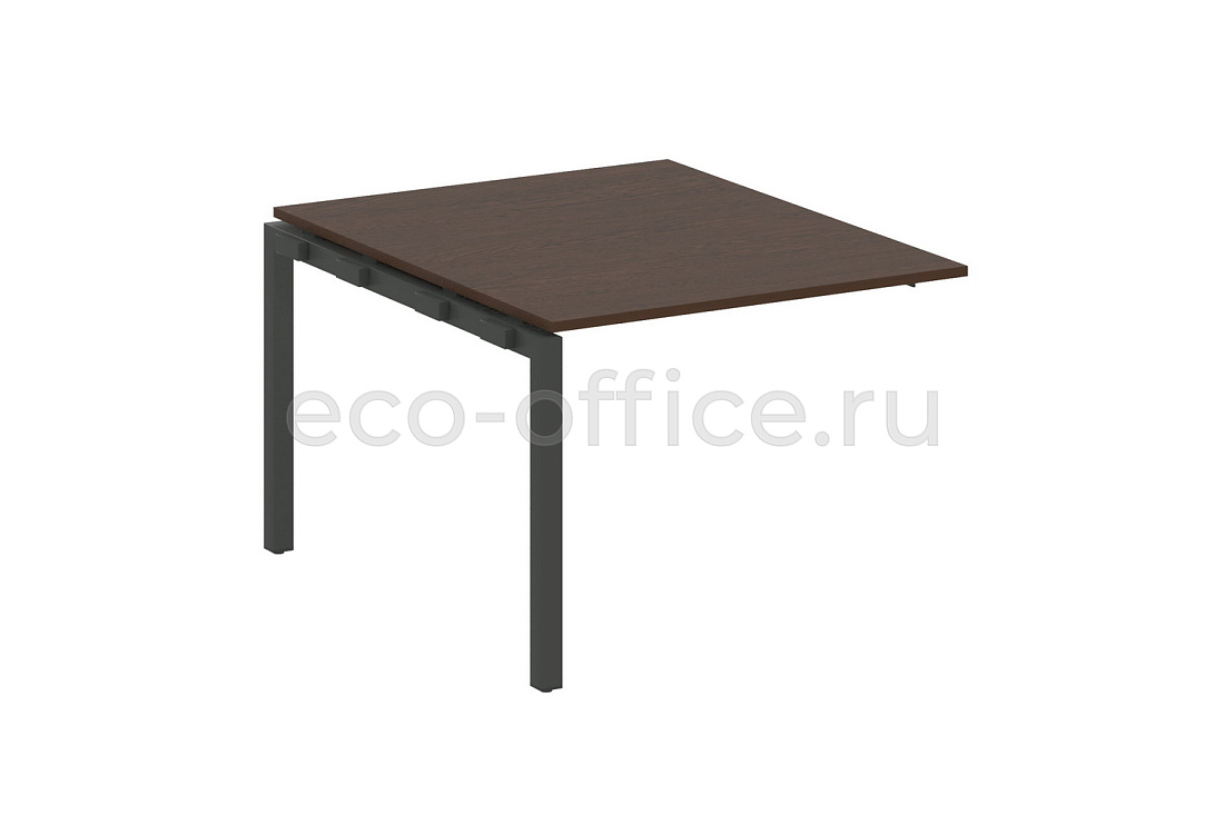 Проходной наборный элемент переговорного стола METAL SYSTEM QUATTRO 5x5 50БП.ППРГ-1 Венге Цаво / Антрацит металл  стоимость
