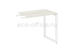 Приставной элемент на О-образном м/к METAL SYSTEM STYLE БО.ПР-2 Дуб Наварра / Белый металл фото