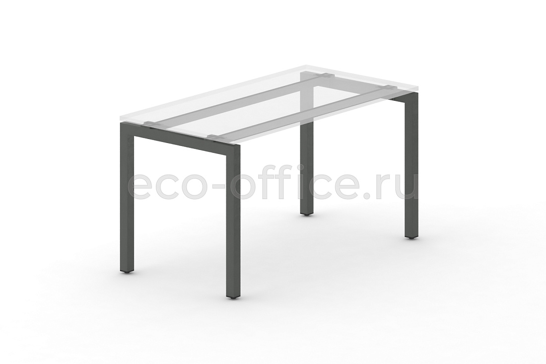Металлокаркас на П-образных опорах 50x50 для стола 1600*720 Антрацит металл  стоимость