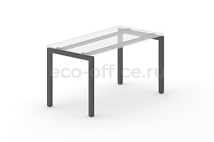 Металлокаркас на П-образных опорах 50x50 для стола 1000*720 Антрацит металл фото