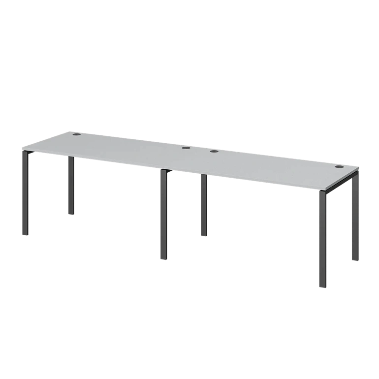 бенч линейный на 2 рабочих места protech амбл-002.60 серый/антрацит фото