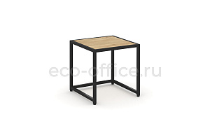 Стол журнальный LOFT VR.L-SJK-40 Тиквуд Светлый / Чёрный металл фото