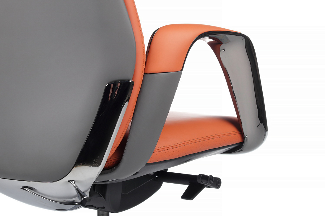 Кресло руководителя RV Design NAPOLI-M YZPN-YR021 Оранжевая кожа  стоимость
