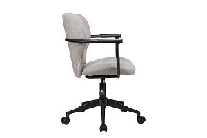 Кресло ECO-CHAIR PATRICK W-237 Серая ткань / Чёрный каркас фото