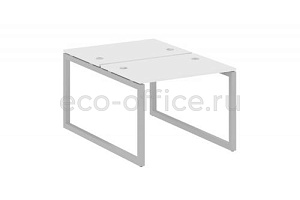 Рабочая станция METAL SYSTEM QUATTRO 5x5 50БО.РАС-СП-2.1 Белый / Серый металл фото