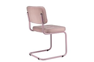 Конференц-кресло ECO-CHAIR COLOMBO Comfort CLM-05 Розовый велюр / Фиолетовая пастель металл фото