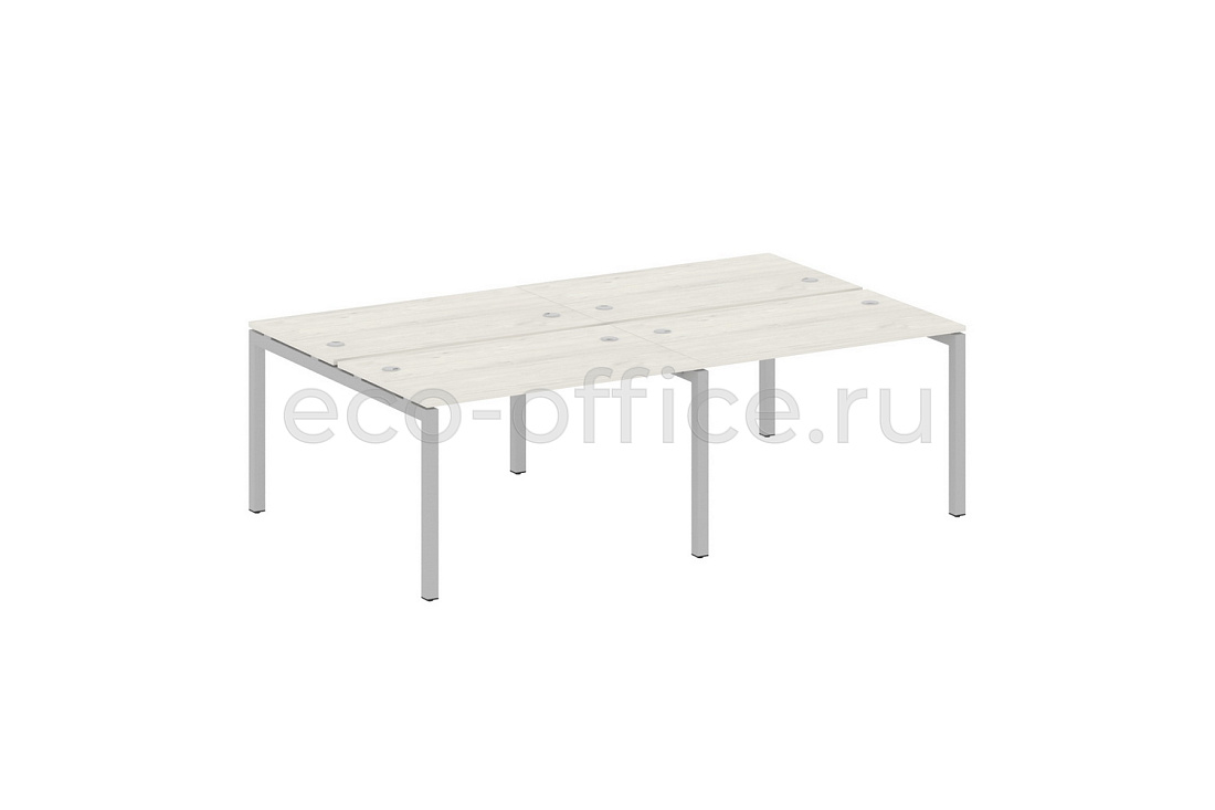 Рабочая станция на 4 рабочих места METAL SYSTEM QUATTRO 5x5 50БП.СМ-4.2 Дуб Наварра / Серый металл  стоимость