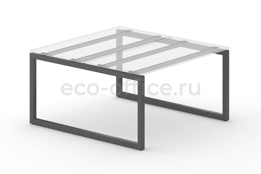 Металлокаркас на O-образных опорах 50x50 для рабочей станции 1600*1475 Антрацит металл  стоимость