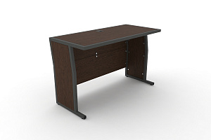 Стол для преподавателя DESK DK-1200U Венге Цаво / Антрацит металл фото