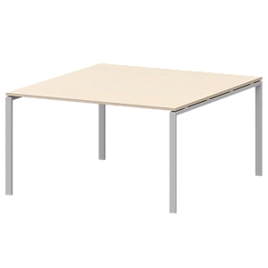 Стол переговорный на металлокаркасе Protech АМП-003.123 Бук/Белый фото