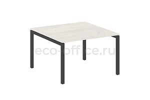 Стол переговорный (1 столешница) METAL SYSTEM QUATTRO 5x5 50БП.ПРГ-1.2 Дуб Наварра / Антрацит металл фото