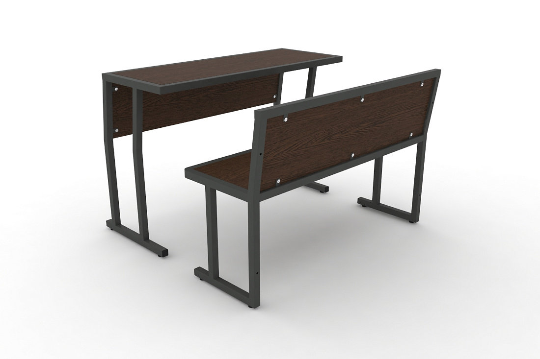 Комплект для первого ряда DESK DKN-1100SPL Венге / Антрацит Металл  стоимость