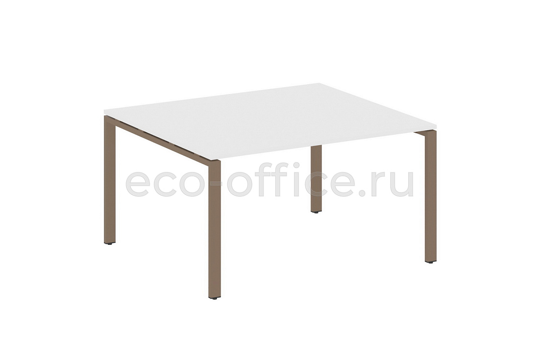 Стол переговорный (1 столешница) METAL SYSTEM STYLE БП.ПРГ-1.3 Белый / Мокко металл  стоимость
