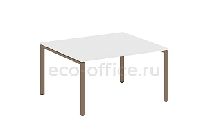 Стол переговорный (1 столешница) METAL SYSTEM STYLE БП.ПРГ-1.3 Белый / Мокко металл фото