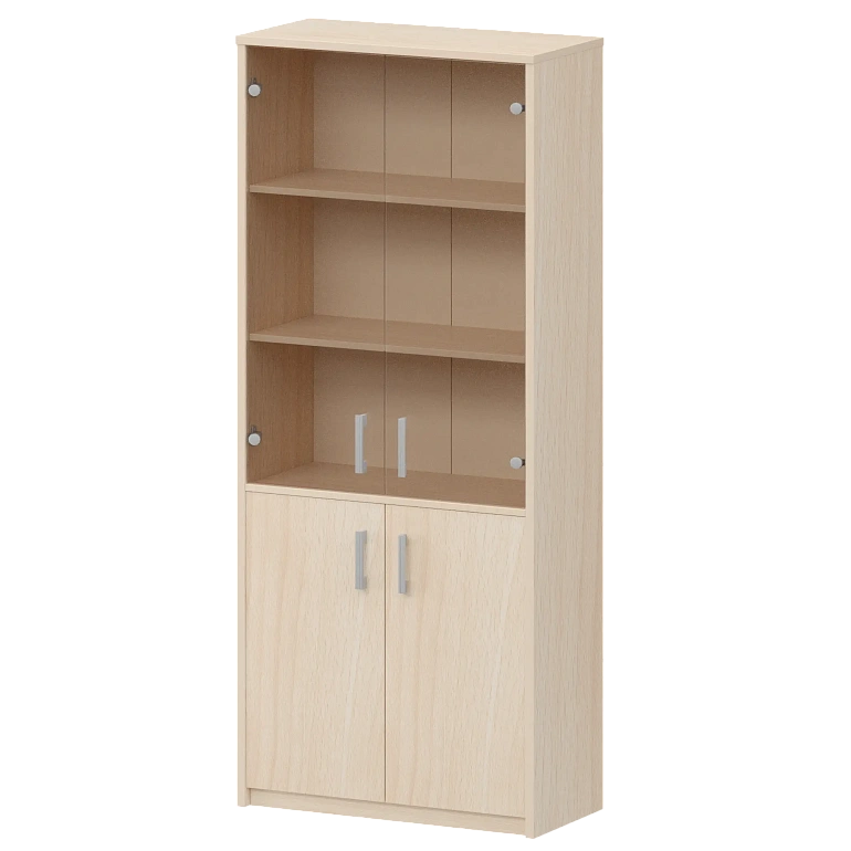 шкаф комбинированный с тонированным стеклом protech а-310/а-стл310тон бук фото